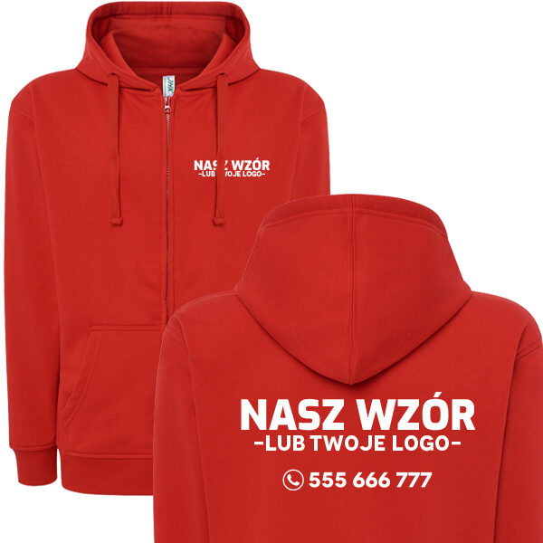 Bluza JHK ZIP z nadrukiem