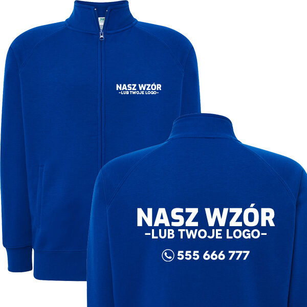 Bluza JHK FULL ZIP z nadrukiem