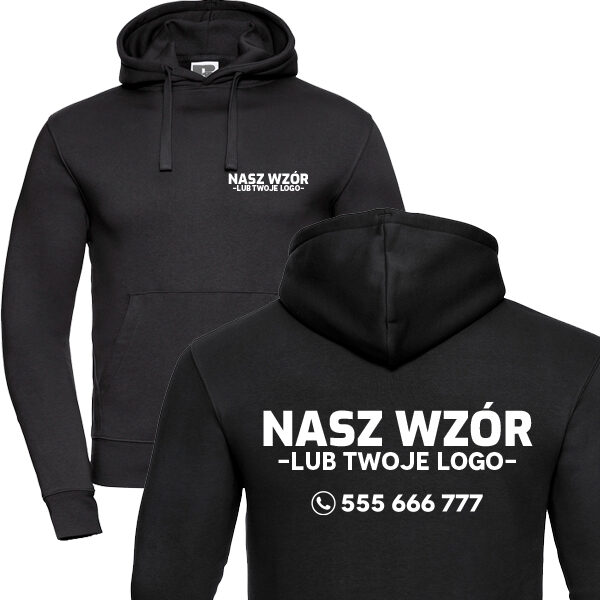 Bluza RUSSELL z kapturem z nadrukiem