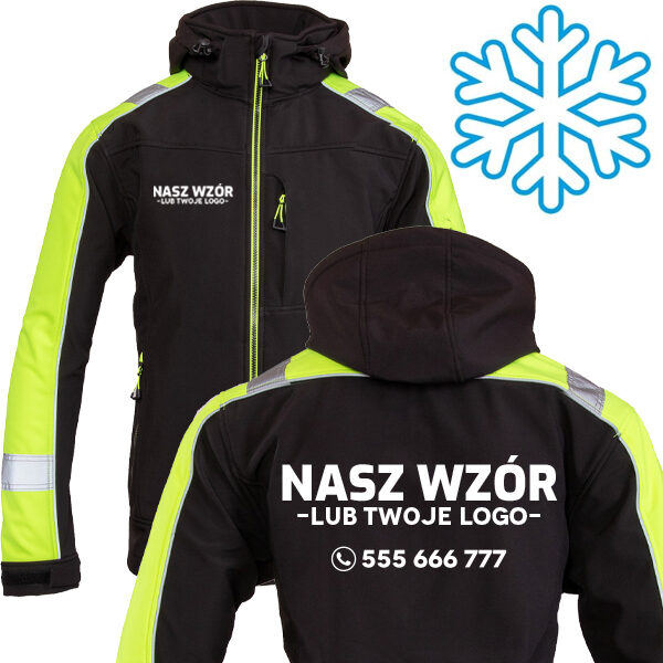 Softshell Rival Ocieplany z nadrukiem