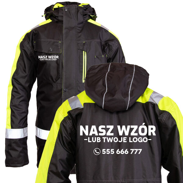 Kurtka zimowa RIVAL parka z nadrukiem