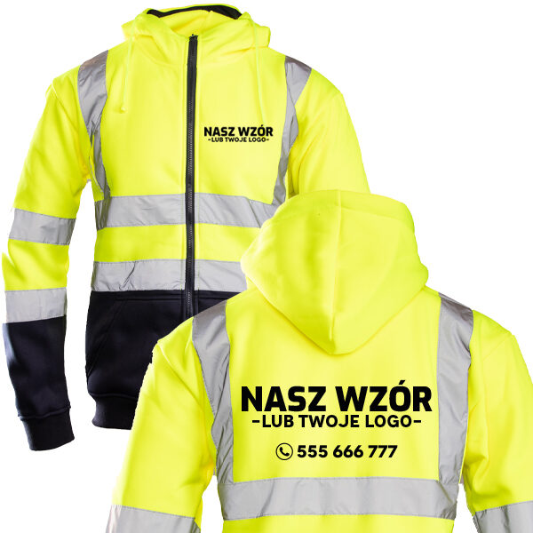 Bluza odblaskowa Polstar z nadrukiem