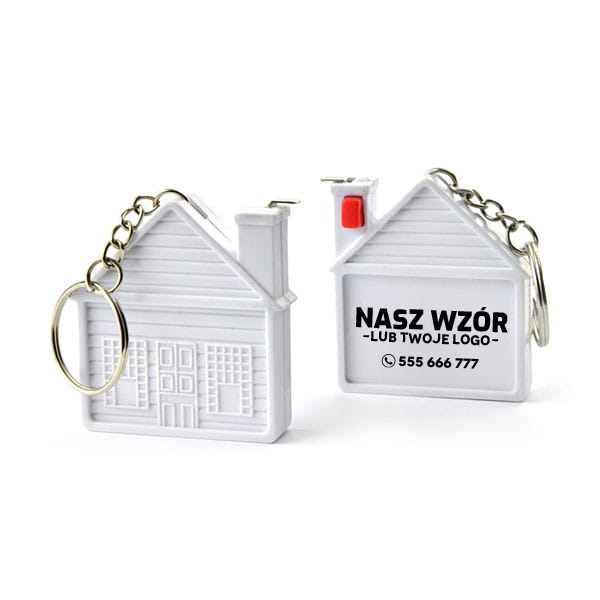 Brelok domek, miarka 2m (30 sztuk)